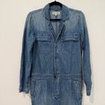 Madewell  Blue Cotton Denim Long Sleeve Utility Coveralls S Photo 1