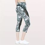 Lululemon  Never Still Crop 21” Wildwood Multi Nocturnal Teal Blue Mesh size 6 Photo 1