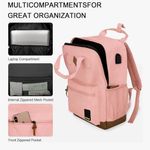 NWT Goloni Pink Laptop Backpack w/ USB Charging Port – Fits Up to 16”Laptop Photo 5