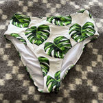 Cupshe Size Medium Tropical High Rise Bottom Full Bikini Bottom Vacation Photo 0