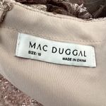 Mac Duggal  Embellished V Neck Illusion Maxi Gown Dress size 16 rose 67869 UB Photo 6