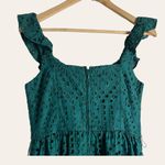Lilly Pulitzer  Lexalyn Hosta Green Moroccan Eyelet Ruffled Mini Dress Size 2 Photo 10