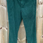 J.Crew Forest Green Corduroy Toothpick High Rise 9” Pants Photo 0
