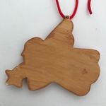 Angel Necklace Cookie Cutter Design on Red Cord Vintage Photo 2