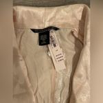 Victoria's Secret NWT Victoria’s Secret Silky/ Satin Cream Floral Jacquard Double Breasted Blazer Photo 4
