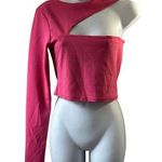 Princess Polly Pink One Shoulder Cut Out Crop Top Size 12 NEW Photo 0