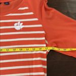 Cutter and Buck Clemson Orange and White Striped 3/4 Sleeve Top M Photo 5