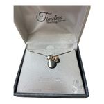 Disney Minnie Mouse Women's Two Tone Sterling Silver Minnie Pendant Necklace 18" Photo 6