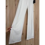 Lulus NWT  Fashionista Nights Ivory Strapless Bustier Wide-Leg Jumpsuit Classy XS Photo 5