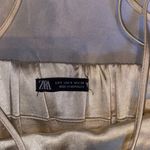 ZARA satin champagne cropped tank top Photo 2