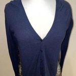 Anthropologie  Yellow Bird Cardigan Blouse Womens Long Sleeve Size L Asymmetrical Photo 0