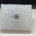 Handmade Clear Cz flower Stainless Steel Ring - size 6.25 Photo 1
