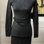 Vince Camuto NWT  Black Gold Sparkle Metallic Dress XS Photo 0