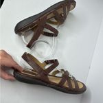 BORN faux leather Brown Strappy Sandals with Adjustable Ankle Strap 11 Photo 3