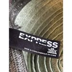 EXPRESS  Womens Paper/Polyester Woven Floppy Sun Hat Green/Brown/Mettalic OneSize Photo 4