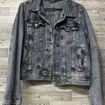 Free People Women's Rumors Cropped Denim Jean Jacket - Light Wash / Size Small Photo 0
