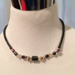 𝅺natural stones necklace Gray Photo 1