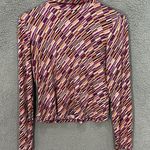 The Limited  Silk Blouse S Multicolor Geometric Print Retro Y2K Career Dopamine‎ Photo 0