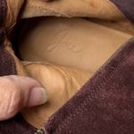 Joie  Burgundy Suede Block‎ Heel Ankle Boots Size 41 (10.5–11) Boho Chic Fall Photo 13