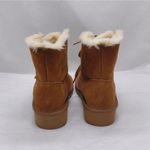 Style & Co Womens 9 Genuine Suede Leather Boots Brown Fur Lined Lace Up Cozy NIB Photo 6