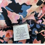 Thalia Sodi  Black Floral Tank Top with Chain Straps Size XS/XCH Photo 3