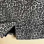 Michael Kors MICHAEL  Leopard Black/White Pencil Skirt Photo 3