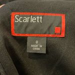 Scarlett - Black Lace Sequined Long Mesh Open Sleeve Cuffed Mini Dress- Size 8 Photo 2