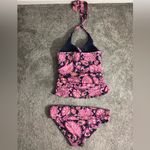 NWT Boden Levanzo Halter Tankini Top and Fold Bikini Bottom SET in Paisley Sz 10 Blue Photo 15