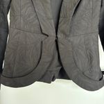 Z. Spoke Zac Posen Black Textured Classic Blazer Jacket Career Quiet Luxury Sz 6 Photo 2