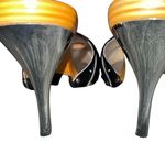 Michael Antonio  Women’s Slip On Open Toe Heel Silver Metallic Heel NWOT Sz 10 Photo 7