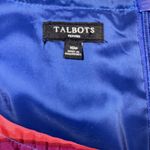 Talbots  Sheath Dress Jewel Tones Looks Like Silk Women's Size 10 Petite Midi Photo 7