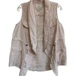 Torrid Drape Front Gauze Vest Light Peach L/12 Photo 7