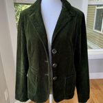 Gap Vintage 90s Olive Green Corduroy Fitted Cropped Blazer Jacket Size 6 Photo 7