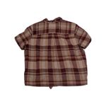 Kuhl  Elsie Tie Front Button Down Shirt Collared Sandstone Plaid Womens X-Large Photo 2