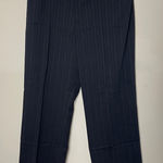 Nine West Black Wide Leg Dress Pants Pink Pinstripes, Size 14 Photo 0
