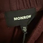 New Monrow Vintage Sweatpants Burgundy Small $135 Purple Photo 3