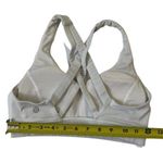 Lululemon Women Size 4 Sports Bra Grayish White Activewear 10-301P Photo 7