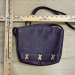 Paloma Picasso Purple Leather Bucket Bag Crossbody Purse Photo 2