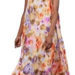 $465 Momoni Sleeveless 100% Silk Printed Destin Midi Dress Multicolor FR 40/US 8 Photo 0