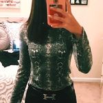 ZARA Snakeskin Cropped Sweater Photo 0