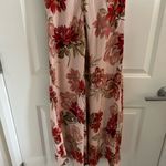 Paper Heart Floral V-Neck Maxi Dress - Red and Cream Photo 4
