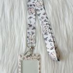 Cat and floral lanyard with Id/ card holder Tan Photo 2