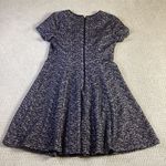 S‎ L Fashions Black White Tweed Fit Flare Short Sleeve Dress Size 12 Photo 1