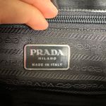 Prada  Milano Vitello Lissato Black Leather Top Handle Bag Authentic Designer Photo 2
