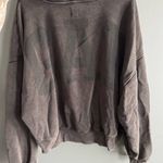 Gap  women’s charcoal Black gray crop hoodie Photo 2