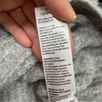 Topshop Grey Cropped Mock Neck Sweater Womens 2 Casual Boxy Fit Minimalist Fall Photo 4