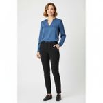 Akris  Black Side Zip Straight Leg Trouser Pants 6 Photo 6