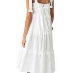 fab'rik Fab’rik Callie Tiered Midi Dress White Beachy Vacation Size Small Photo 2