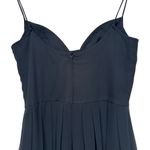 Lisa Ffo Black Chiffon Midi Dress Photo 4