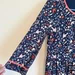 Boden Claire Jersey Bird Lock and Key Print Dress Photo 4
